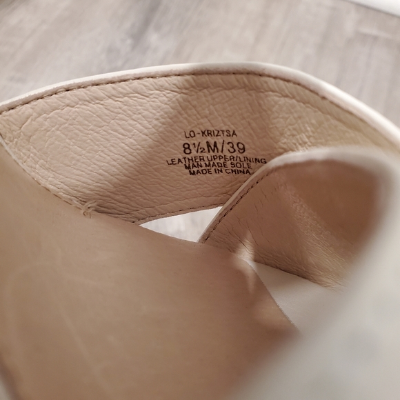 NEW Louise Et Cie White Kriztsa Block Heel Sandal - Picture 11 of 13